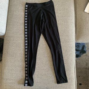 Adidas Women Black Performance Logo Leggings, Size XS / 24" - 25"